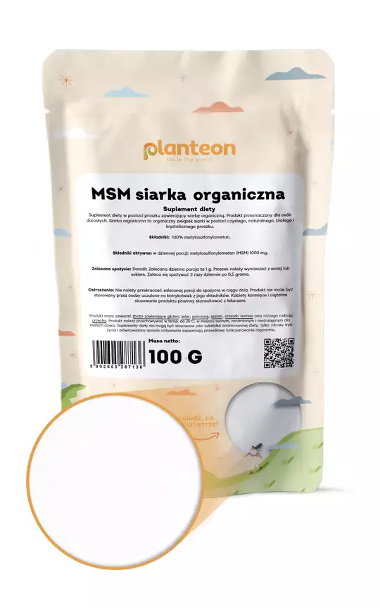 MSM siarka organiczna - suplement diety
