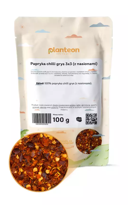 Papryka chilli grys 3x3 (z nasionami)