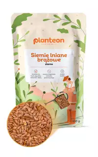 Siemię lniane ziarno